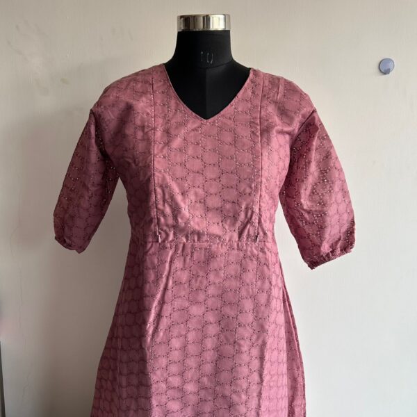 Mauve Hakoba Feeding Gown